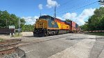 CSX 1973 leads X331 across Arlington St.